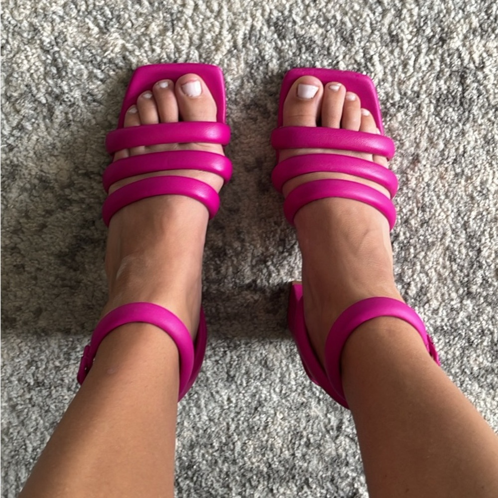 Antonio Melani Magenta Strappy Heels